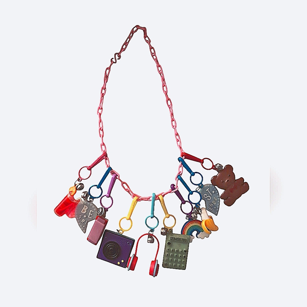 80s Bell Charm Necklace